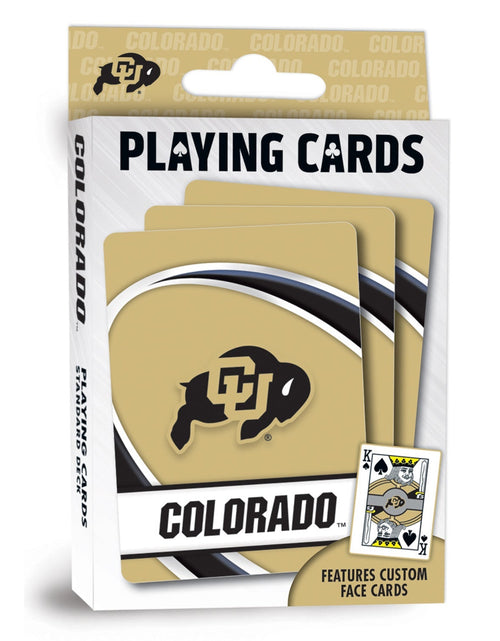 Load image into Gallery viewer, Colorado Buffaloes Playing Cards - 54 Card Deck by MasterPieces Puzzle Company INC

