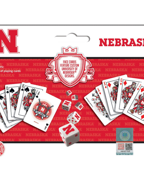 Load image into Gallery viewer, Nebraska Cornhuskers - 2-Pack Playing Cards &amp; Dice Set by MasterPieces Puzzle Company INC

