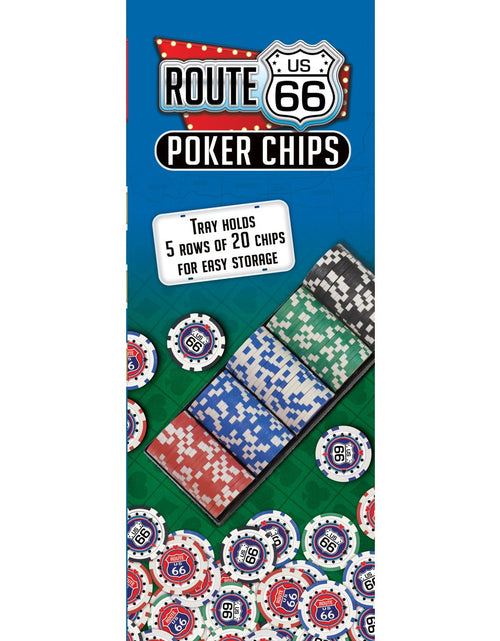 Load image into Gallery viewer, Route 66 100 Piece Poker Chips by MasterPieces Puzzle Company INC
