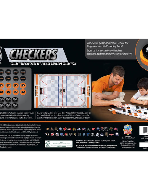 Load image into Gallery viewer, Philadelphia Flyers Checkers Board Game by MasterPieces Puzzle Company INC
