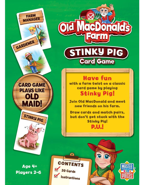 Load image into Gallery viewer, Old MacDonald's Farm - Stinky Pig Card Game by MasterPieces Puzzle Company INC
