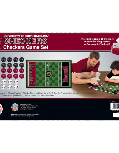 Load image into Gallery viewer, South Carolina Gamecocks Checkers Board Game by MasterPieces Puzzle Company INC

