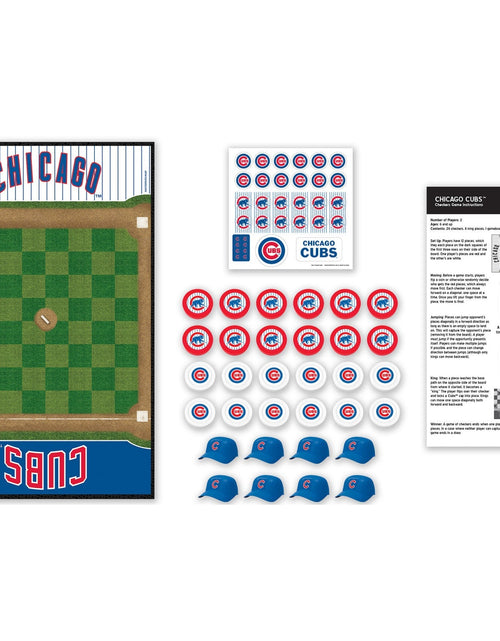 Load image into Gallery viewer, Chicago Cubs Checkers Board Game by MasterPieces Puzzle Company INC
