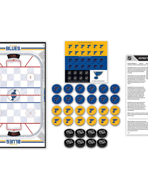 Load image into Gallery viewer, St. Louis Blues Checkers Board Game by MasterPieces Puzzle Company INC
