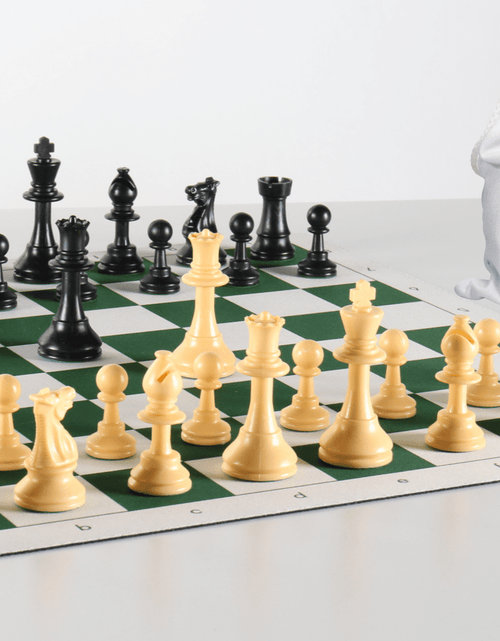 Load image into Gallery viewer, Quality Club Chess Set on Flex Pad Board by Chess House
