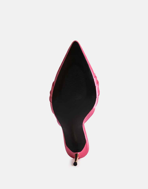 Load image into Gallery viewer, queenie satin stiletto mule sandals by London Rag
