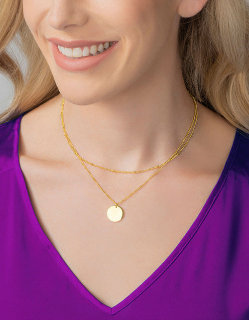 Load image into Gallery viewer, Arvo Layered Disc Necklace - Gold by Arvo
