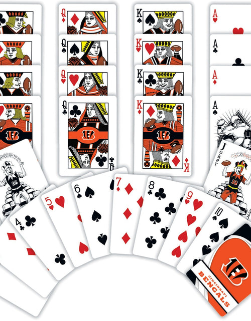 Load image into Gallery viewer, Cincinnati Bengals Playing Cards - 54 Card Deck by MasterPieces Puzzle Company INC
