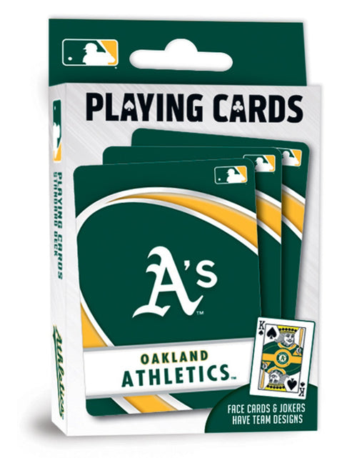 Load image into Gallery viewer, Oakland Athletics Playing Cards - 54 Card Deck by MasterPieces Puzzle Company INC
