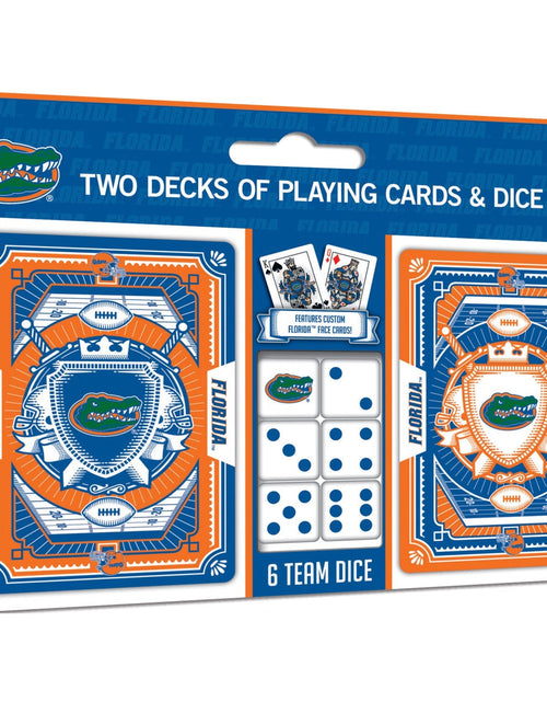 Load image into Gallery viewer, Florida Gators - 2-Pack Playing Cards &amp; Dice Set by MasterPieces Puzzle Company INC
