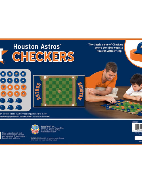 Load image into Gallery viewer, Houston Astros Checkers Board Game by MasterPieces Puzzle Company INC
