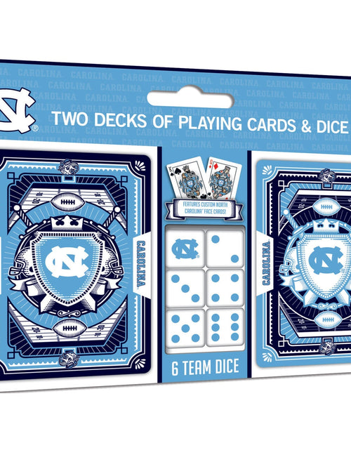 Load image into Gallery viewer, UNC Tar Heels - 2-Pack Playing Cards &amp; Dice Set by MasterPieces Puzzle Company INC
