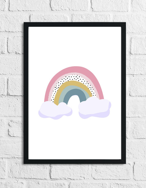 Load image into Gallery viewer, Rainbow Cloud Nursery Children's Room Wall Decor Print by WinsterCreations™ Official Store
