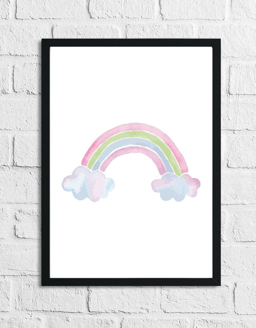 Load image into Gallery viewer, Rainbow Watercolour Children's Room Wall Decor Print by WinsterCreations™ Official Store

