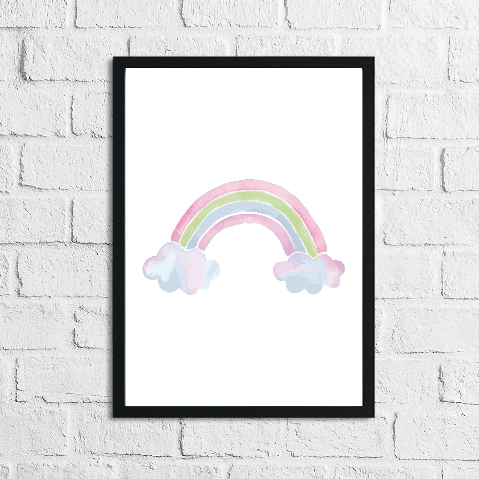 Rainbow Watercolour Children's Room Wall Decor Print by WinsterCreations™ Official Store