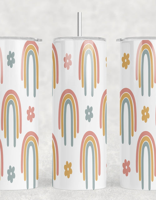 Load image into Gallery viewer, Rainbows|Skinny Tumbler|Optional Bluetooth Speaker| Speaker Color Varies by Rowdy Ridge Co
