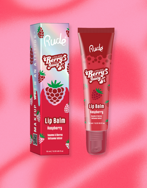 Load image into Gallery viewer, RUDE Berry Juicy Lip Balm - Raspberry
