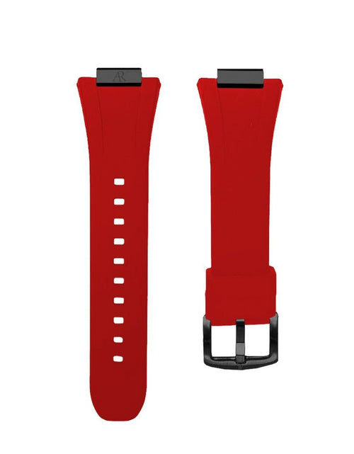 Load image into Gallery viewer, red rubber smartwatch case strap by ASOROCK WATCHES
