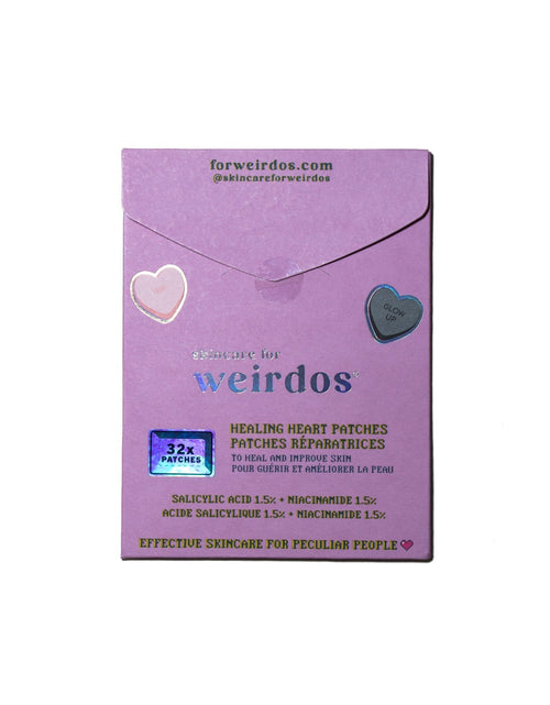 Load image into Gallery viewer, 32x Healing Heart Pimple Patches by Skincare for Weirdos
