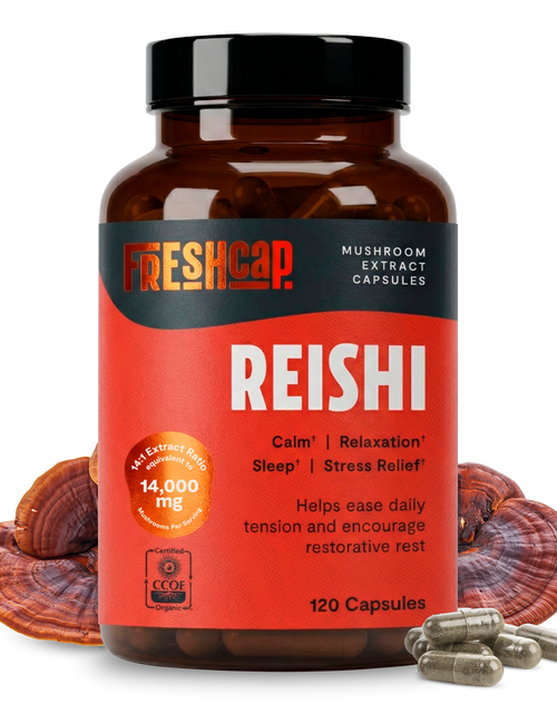 Load image into Gallery viewer, Organic Reishi Mushroom Capsules
