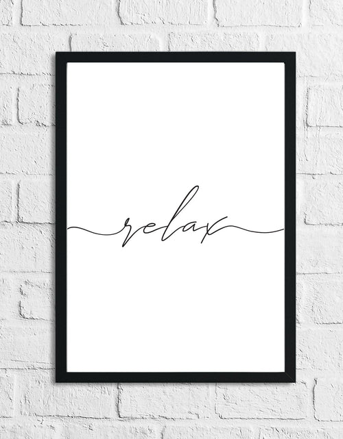 Load image into Gallery viewer, Line Relax Bathroom Wall Simple Decor Print by WinsterCreations™ Official Store
