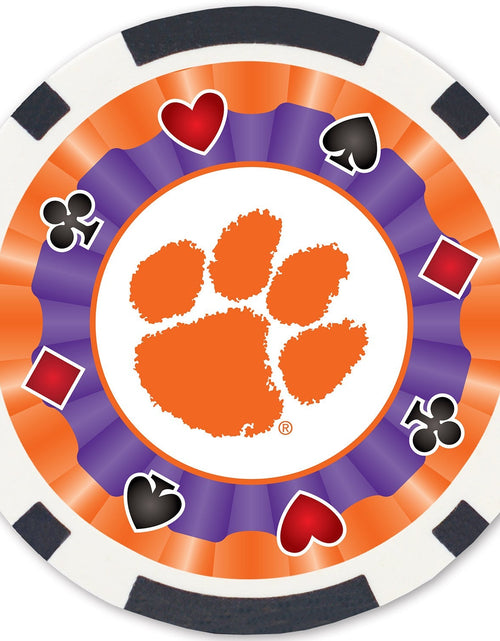 Load image into Gallery viewer, Clemson Tigers 100 Piece Poker Chips by MasterPieces Puzzle Company INC
