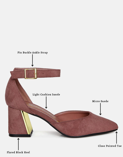 Load image into Gallery viewer, rory metallic sling detail block heel sandals by London Rag
