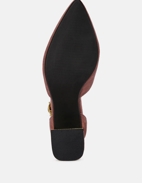 Load image into Gallery viewer, rory metallic sling detail block heel sandals by London Rag
