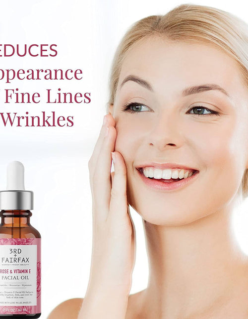 Load image into Gallery viewer, Rose &amp; Vitamin E Facial Oil by 3rd + Fairfax Beauty, 2oz by  Los Angeles Brands
