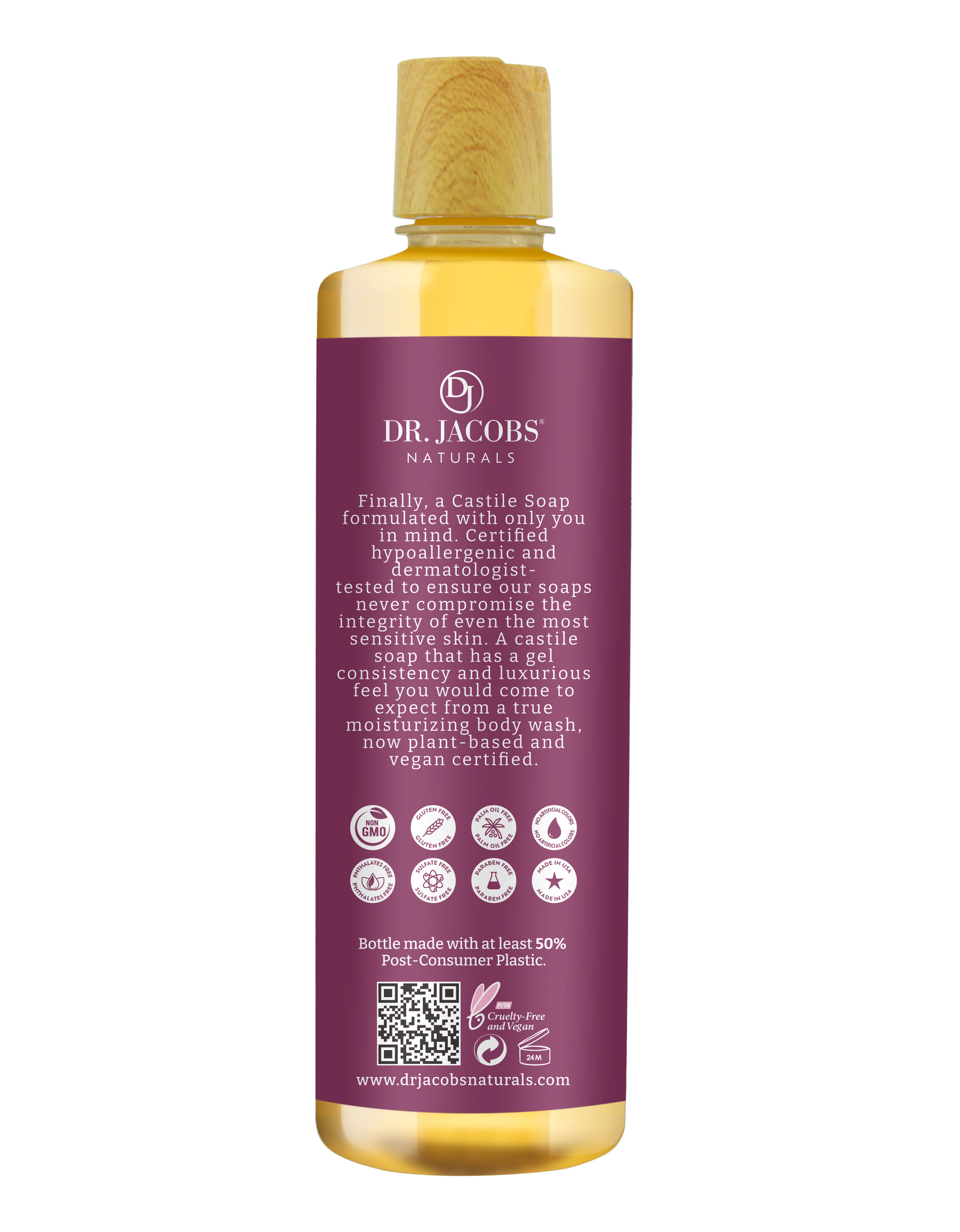 Rose Castile Body Wash by Dr. Jacobs Naturals