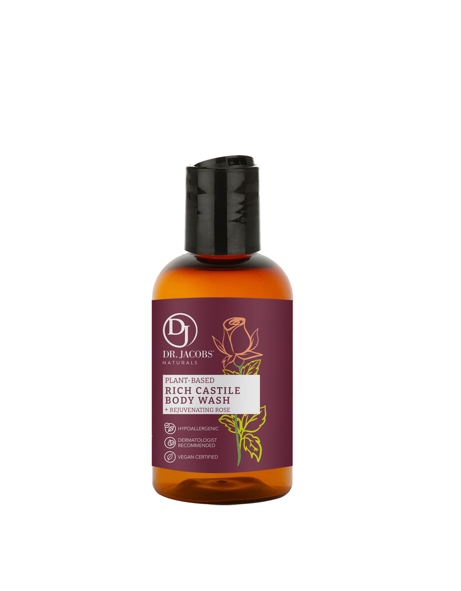 Rose Castile Body Wash by Dr. Jacobs Naturals
