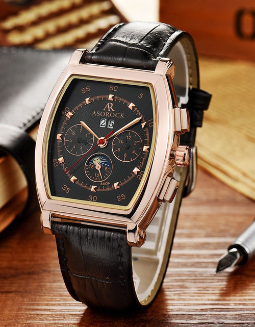 Load image into Gallery viewer, Rosegold/Black Ambassador (RESTOCK PRE-ORDER) by ASOROCK WATCHES

