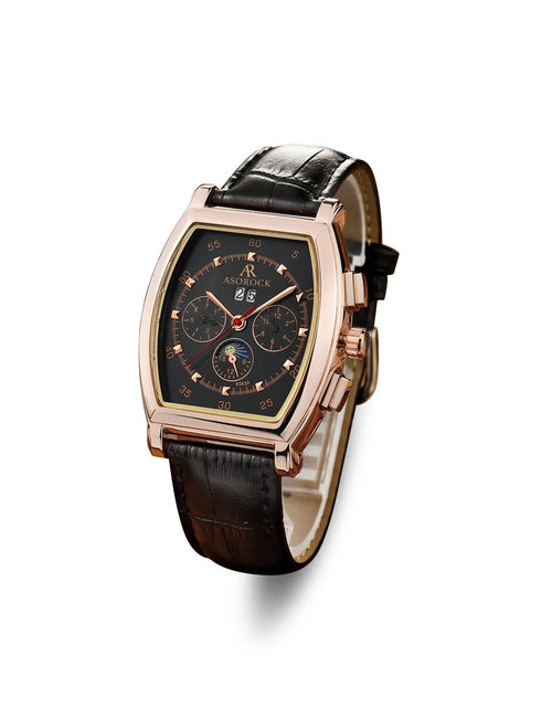 Load image into Gallery viewer, Rosegold/Black Ambassador (RESTOCK PRE-ORDER) by ASOROCK WATCHES
