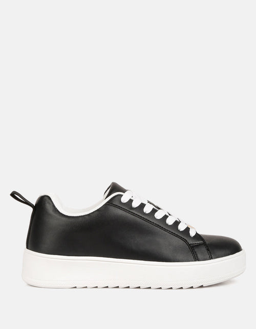 Load image into Gallery viewer, Rouxy Faux Leather Sneakers by London Rag
