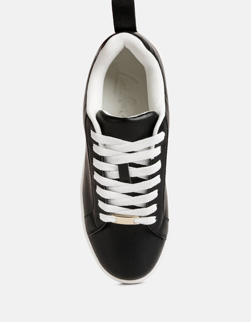 Load image into Gallery viewer, Rouxy Faux Leather Sneakers by London Rag
