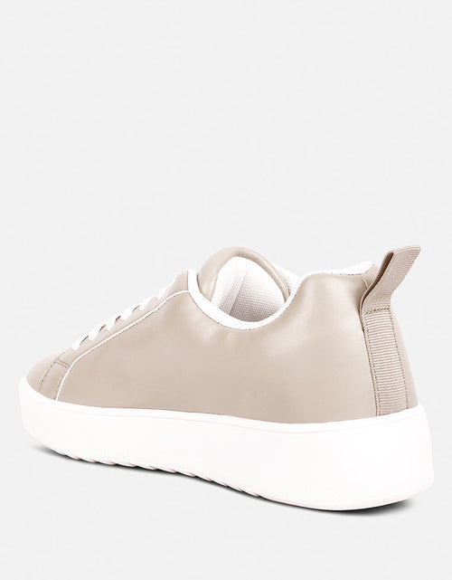 Load image into Gallery viewer, Rouxy Faux Leather Sneakers by London Rag
