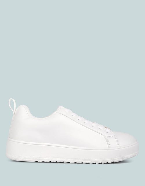 Load image into Gallery viewer, Rouxy Faux Leather Sneakers by London Rag
