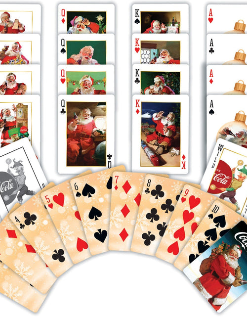Load image into Gallery viewer, Coca-Cola Vintage Santa Playing Cards - 54 Card Deck by MasterPieces Puzzle Company INC
