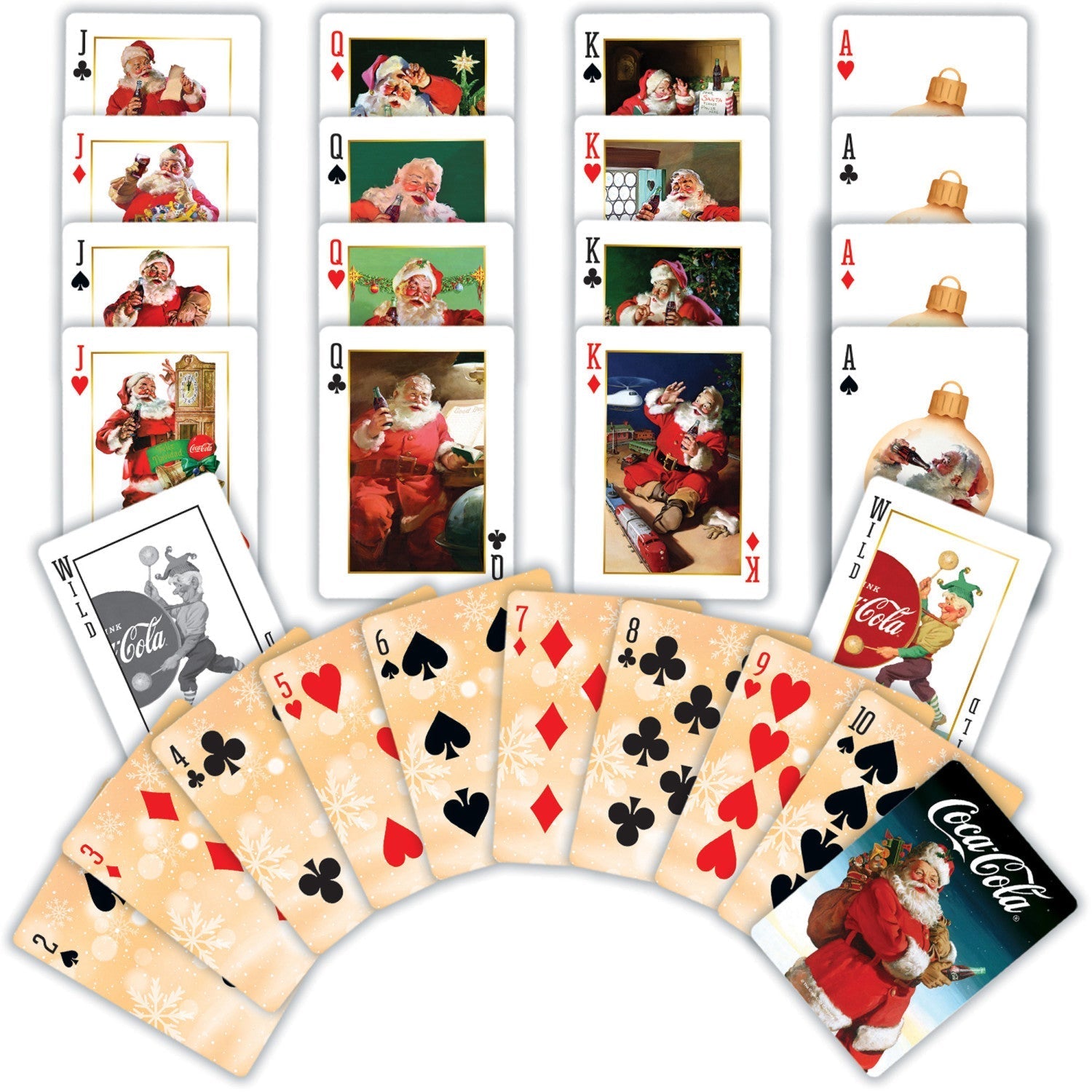 Coca-Cola Vintage Santa Playing Cards - 54 Card Deck by MasterPieces Puzzle Company INC