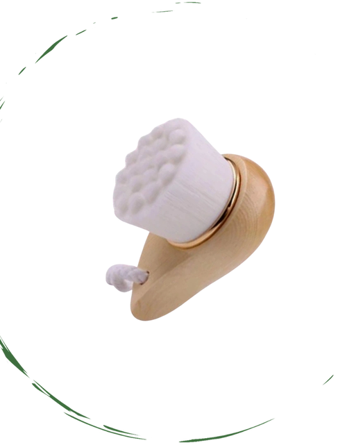 Load image into Gallery viewer, Facial Brush with Bamboo Handle by BeNat
