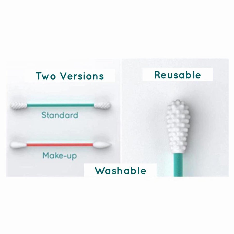 Reusable Silicone Cotton Swab -2 Pack by Choixe