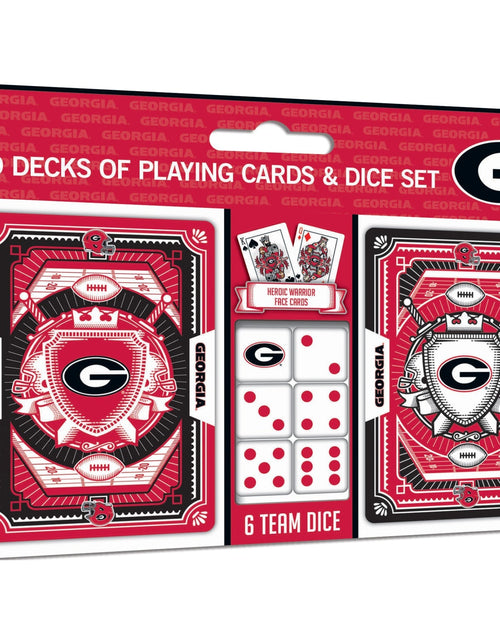 Load image into Gallery viewer, Georgia Bulldogs - 2-Pack Playing Cards &amp; Dice Set by MasterPieces Puzzle Company INC
