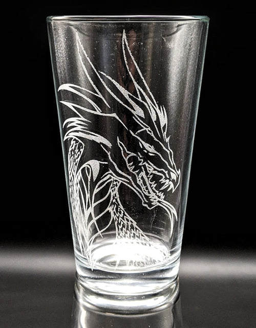 Load image into Gallery viewer, MYTHICAL CREATURES Pint Glasses by LumEngrave
