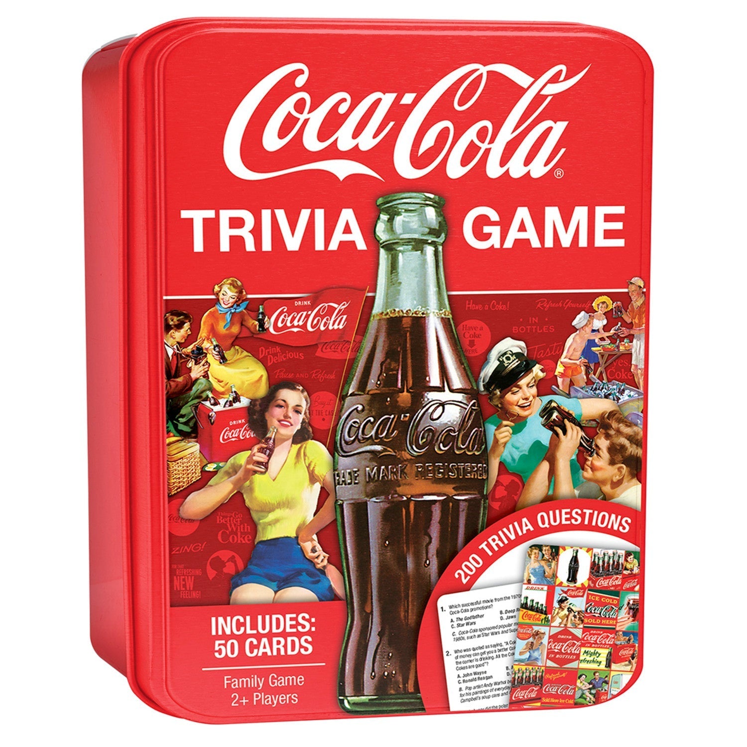 Coca-Cola Trivia Game with Collectible Tin by MasterPieces Puzzle Company INC