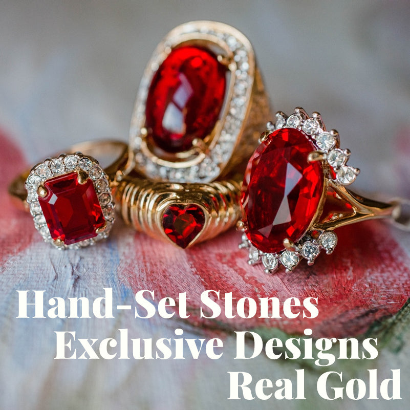 FIVE FOR ONE -Mix of 5 Vintage/Antique Rings for Women We Select Per Your Specifications Made in America - Bulk Pack by PVD Vintage Jewelry