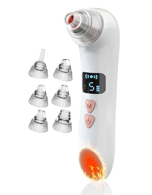 Load image into Gallery viewer, Blackhead Vacuum Remover Acne Remover Electric Blackhead Comedone Extractor Tool with Built-in 30X HD Camera Heating Visual Pore Cleaner Pimple Popper
