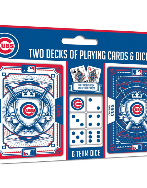 Load image into Gallery viewer, Chicago Cubs - 2-Pack Playing Cards &amp; Dice Set by MasterPieces Puzzle Company INC
