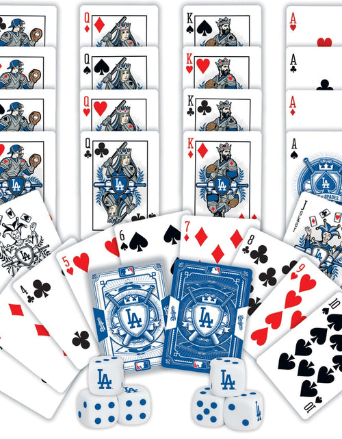 Load image into Gallery viewer, Los Angeles Dodgers - 2-Pack Playing Cards &amp; Dice Set by MasterPieces Puzzle Company INC
