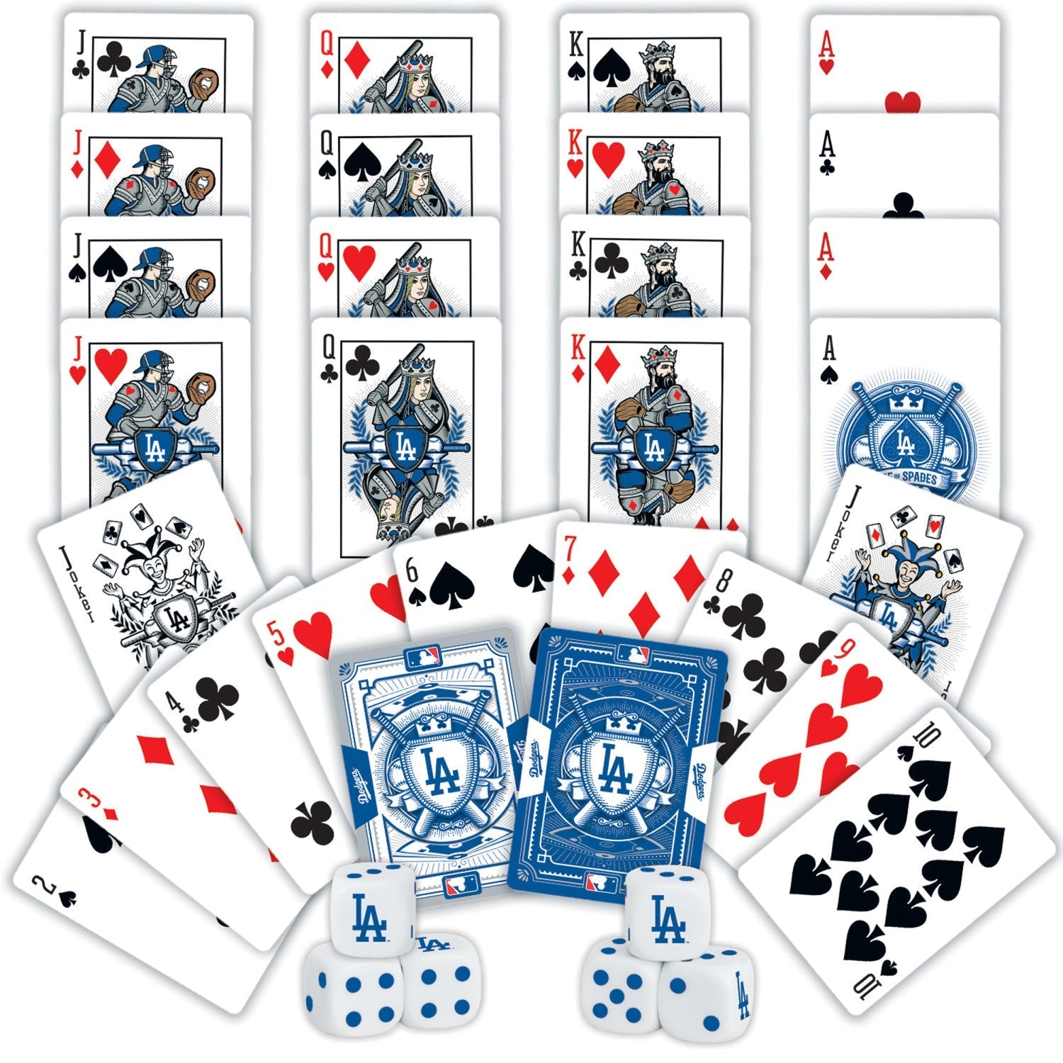 Los Angeles Dodgers - 2-Pack Playing Cards & Dice Set by MasterPieces Puzzle Company INC