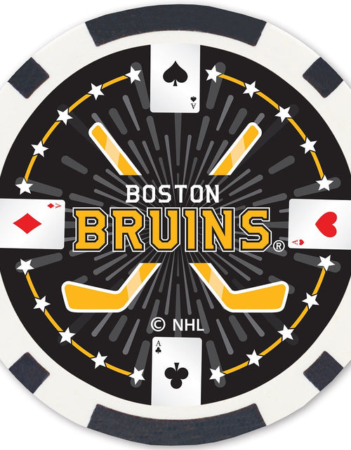 Load image into Gallery viewer, Boston Bruins 100 Piece Poker Chips by MasterPieces Puzzle Company INC
